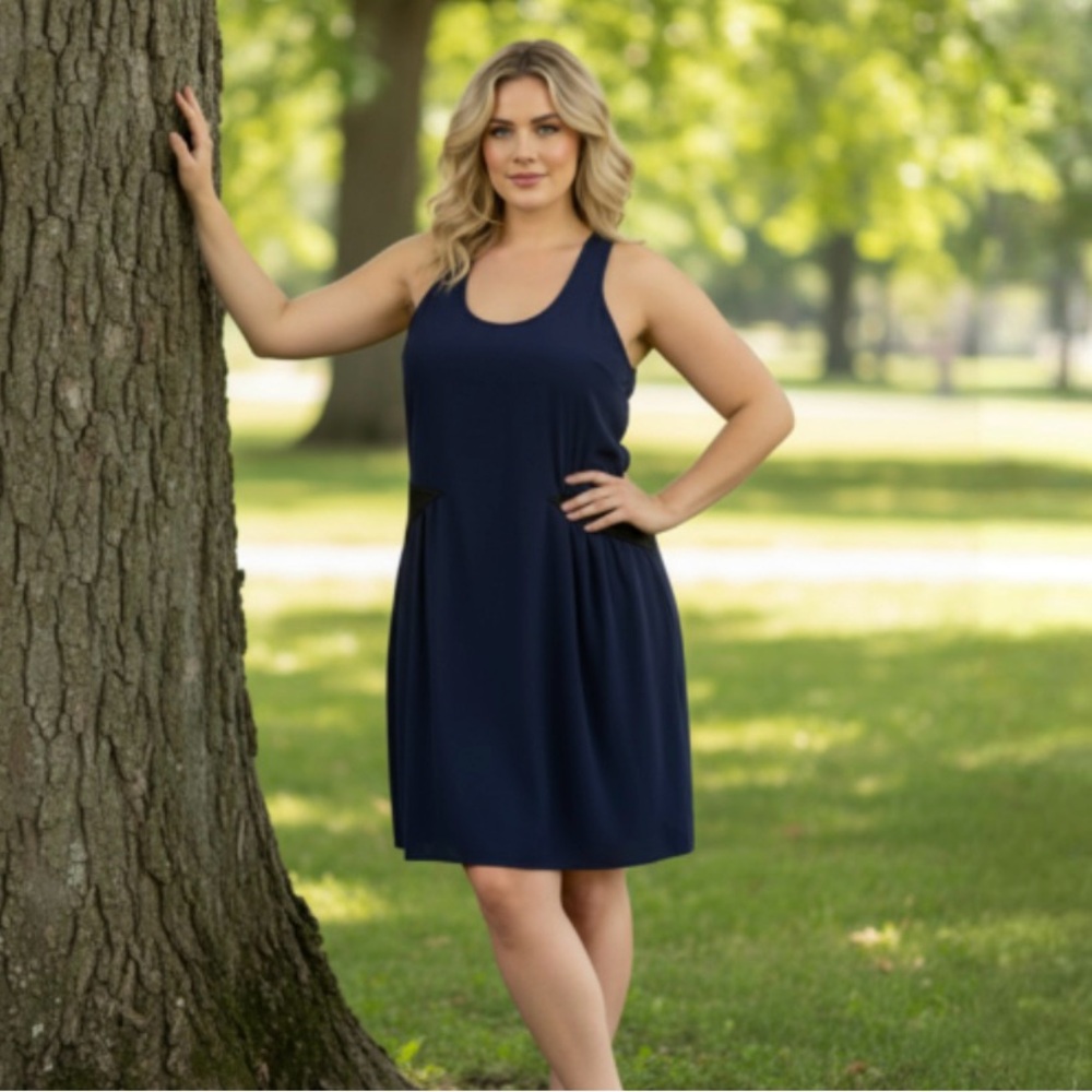 Parker Silk Racer Back Mini Dress